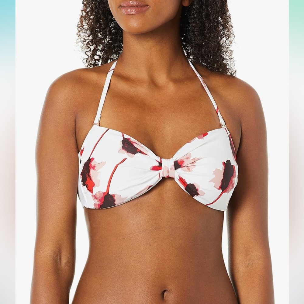 Rachel Roy Rose Bikini Top Size Small NWT